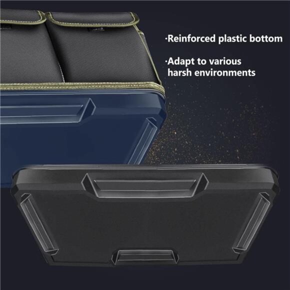 Tool Bag, Ounic 20 Inch Large Heavy Duty With Wide Mouth and Waterproof Strong - Picture 4 of 7